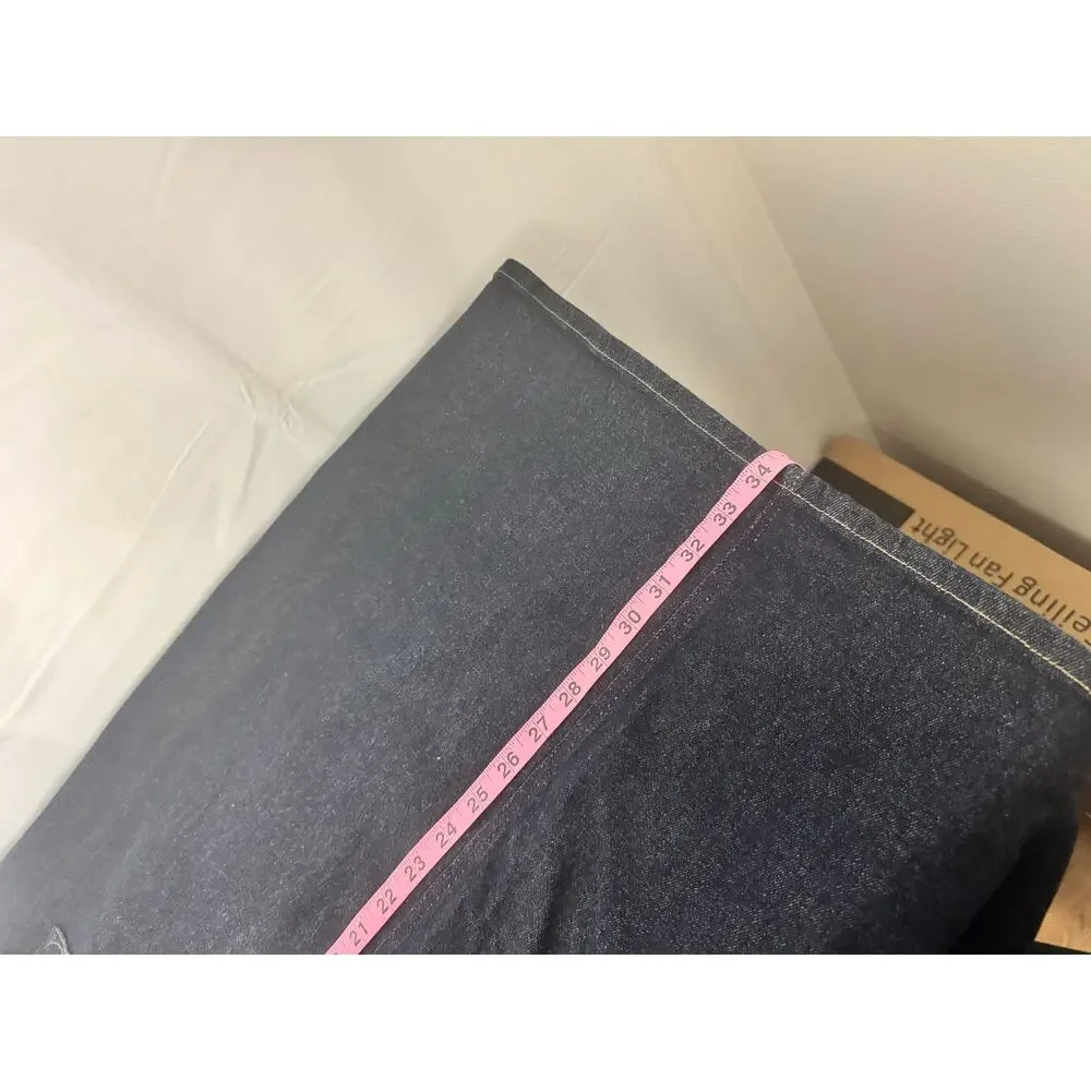 Good American Stretch Denim Indigo Midi Skirt Size 24 (Plus), NWT - Picture 11 of 12